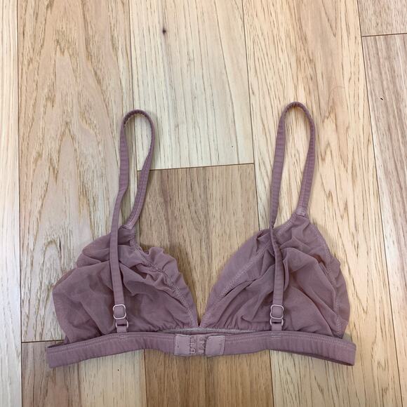 Skims Fits Everybody Summer Mesh Strappy Triangle Bralette Medium Sienna Medium - Picture 4 of 6